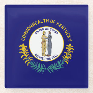 Dessous-de-verre En Verre Drapeau de l'État du Kentucky