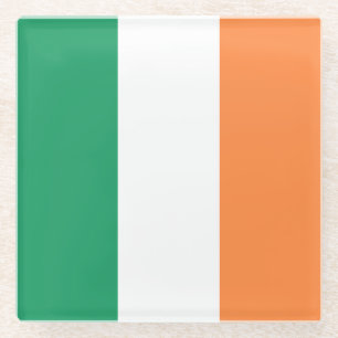 Dessous-de-verre En Verre Drapeau de l'Irlande