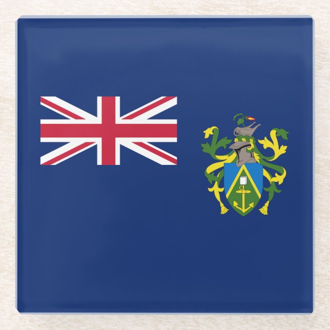 Dessous-de-verre En Verre Drapeau des îles Pitcairn (Devant)