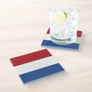 Dessous-de-verre En Verre Drapeau des Pays-Bas