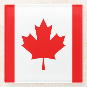 Dessous-de-verre En Verre Drapeau du Canada