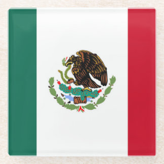 Dessous-de-verre En Verre Drapeau du Mexique
