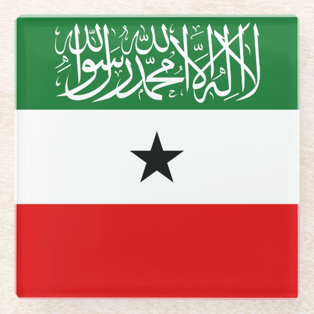 Dessous-de-verre En Verre Drapeau du Somaliland (Devant)