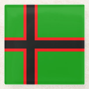 Dessous-de-verre En Verre Drapeau national de Karelia