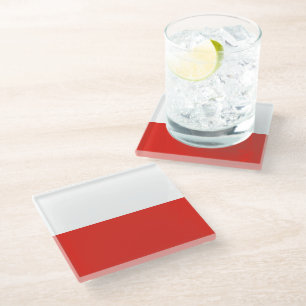 Dessous-de-verre En Verre Drapeau polonais