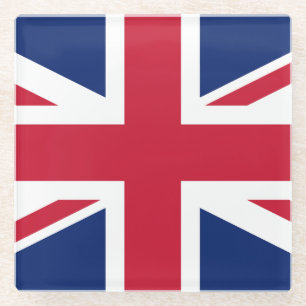 Dessous-de-verre En Verre Drapeau Royaume-Uni 