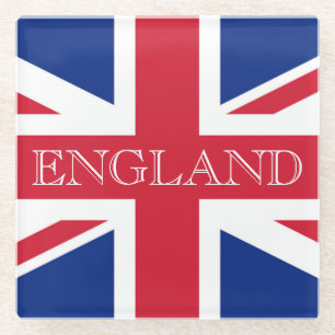Dessous-de-verre En Verre Drapeau Union Jack Angleterre côte