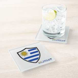 Dessous-de-verre En Verre Drapeau uruguayen