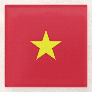 Dessous-de-verre En Verre Drapeau Vietnam