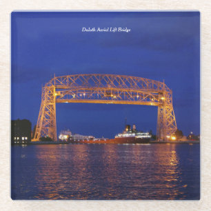 Dessous-de-verre En Verre Duluth Aerial Lift Bridge & John G. Munson
