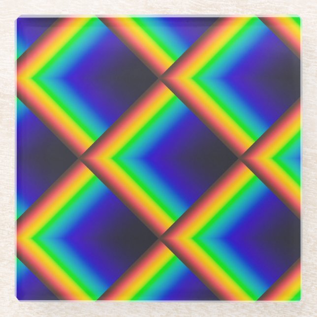 Dessous-de-verre En Verre Échelles de spectre solaire (Devant)