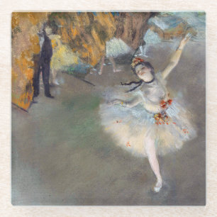 Dessous-de-verre En Verre Edgar Degas - L'Étoile / Danseuse sur la scène