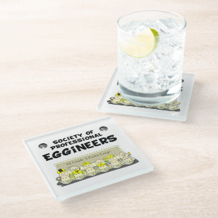 Dessous-de-verre En Verre Éggeurs professionnels