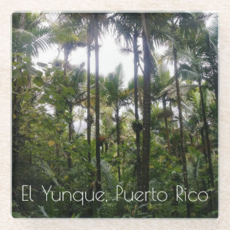 Dessous-de-verre En Verre El Yunque, dessous de verre de Porto Rico