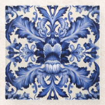 Élégant Chic Delware Blue Flower