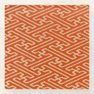 Dessous-de-verre En Verre Elégant japonais Washi Origami géométrique