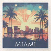 Élégant Voyage Rétro Miami Floride