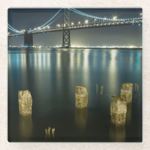 Dessous-de-verre En Verre Empilages le long de l'Embarcadero, San Francisco