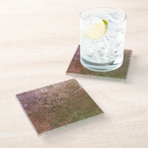 Dessous-de-verre En Verre Encre Abstraite d'alcool inspirée par la nature