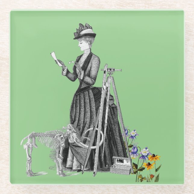 DESSOUS-DE-VERRE EN VERRE ENQUÊTE SUR LES TERRES FÉMININES ENQUÊTE SUR LE VE (Devant)