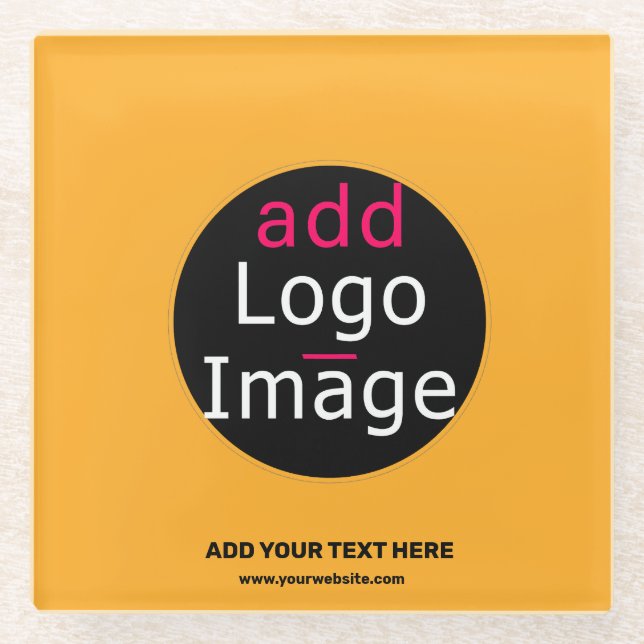 Dessous-de-verre En Verre Entreprise moderne Personnalisé Macaroni & Tee de  (Devant)