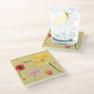 Dessous-de-verre En Verre Épanouissement