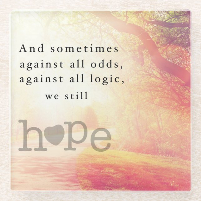 Dessous-de-verre En Verre Espoir (Devant)