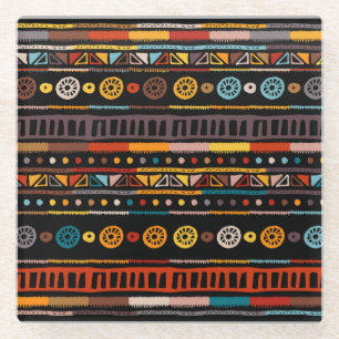 Dessous-de-verre En Verre Essence des Amérindiens : Ethnic Vintage
