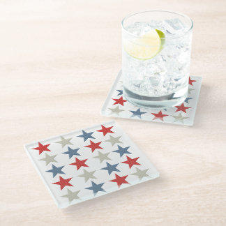 Dessous-de-verre En Verre Étoiles patriotiques