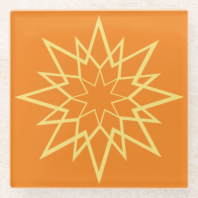 Dessous-de-verre En Verre Étoiles scintillantes (Devant)