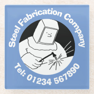 Dessous-de-verre En Verre Fabrication et soudage en acier