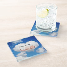 Faire-part de naissance personnalisé Sous-verre en