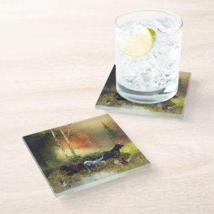 Dessous-de-verre En Verre Famille des Setters   