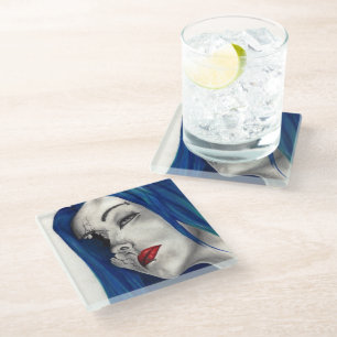 Dessous-de-verre En Verre Fantaisie gothique originale magnifiquement brisée