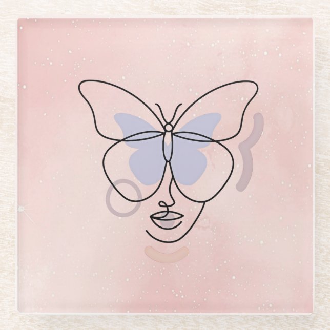 Dessous-de-verre En Verre Femme (Devant)