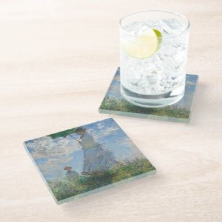 Dessous-de-verre En Verre Femme à l'ombrelle de Claude Monet