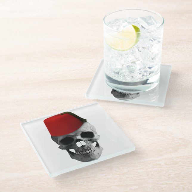 Dessous-de-verre En Verre Fès des Effendi : le conte égyptien d'un crâne (Incliné)