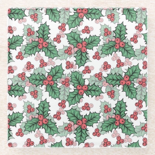 Dessous-de-verre En Verre Festif (Devant)