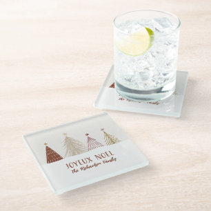 Dessous-de-verre En Verre Fête Joyeux Noël Noël Vacances Décoration de Famil