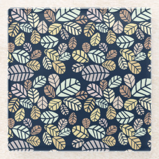 Dessous-de-verre En Verre Feuilles Pastel