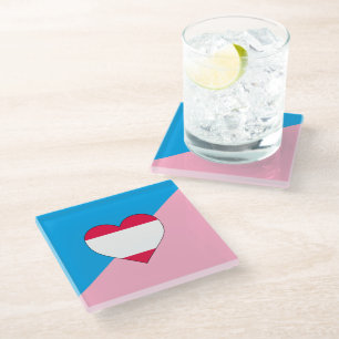 Dessous-de-verre En Verre Fierté de jeu d'âge