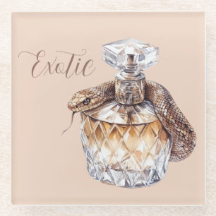 Dessous-de-verre En Verre Flacon de parfum serpent