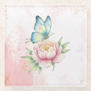 Dessous-de-verre En Verre Fleur