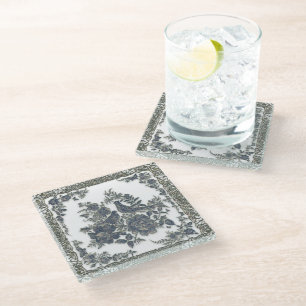 Dessous-de-verre En Verre Fleurs de faisans