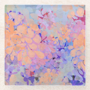 Dessous-de-verre En Verre fleurs d'été