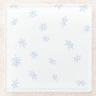 Dessous-de-verre En Verre Flocon de neige