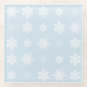 Dessous-de-verre En Verre Flocon de neige