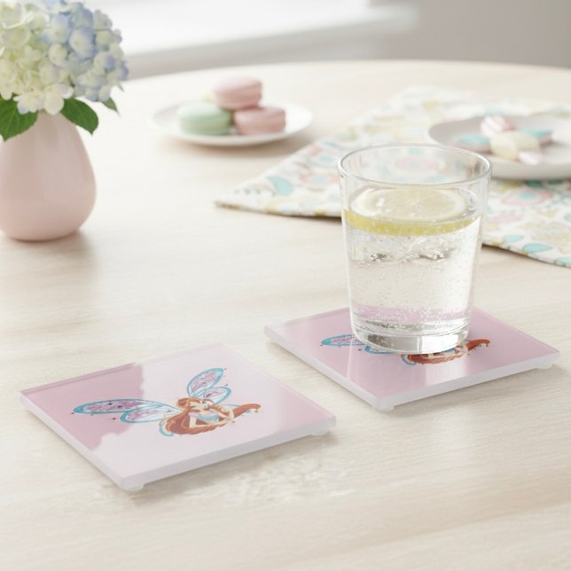 Dessous-de-verre En Verre Floraison (Créateur téléchargé)