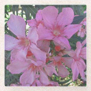 Dessous-de-verre En Verre Floral Pastel rose long fleur pétale florale