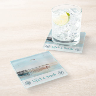 Dessous-de-verre En Verre Flying High at Low Tide